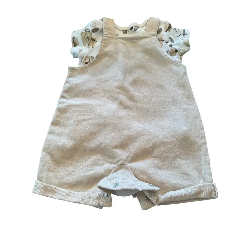 Rene Rofe Baby Dog Print Two Piece Set Size 0-3M